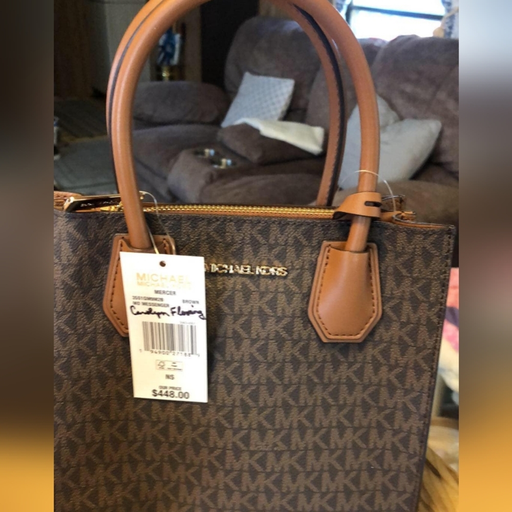 Michael Kors Brown Signature Tote Bag